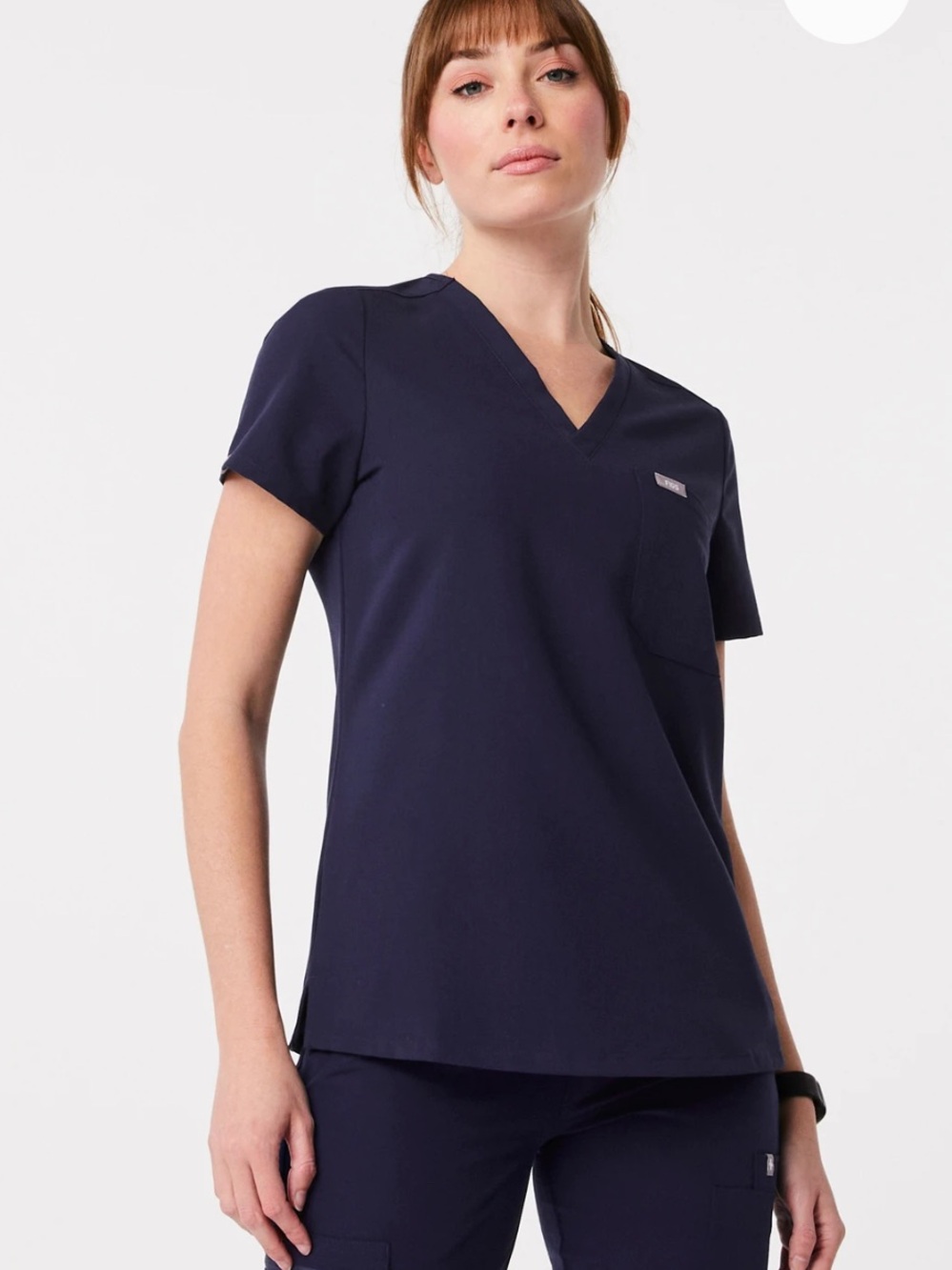 FIGS Catarina Scrub Top in Navy
